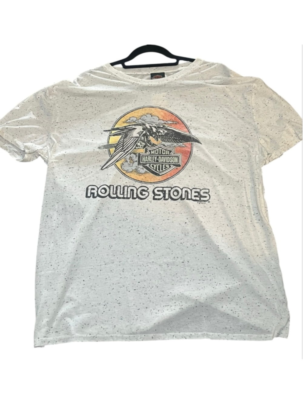 Harley Davidson NWT Rolling Stones Speckled Short Sleeve T-Shirt Size 2XL Biker